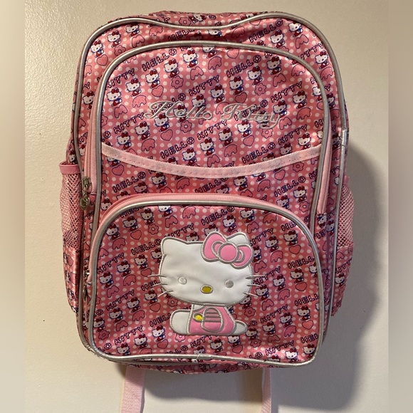 Hello Kitty Handbags - Hello Kitty Full Size Backpack Multiple Pockets (Sanrio)